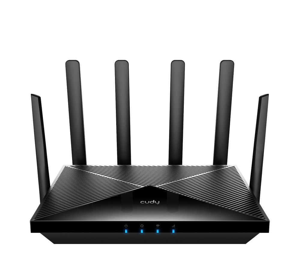 router wireless ax1800 dual band wi-fi 6 4g dual sim 6 antene externe gigabit lt18 cudy