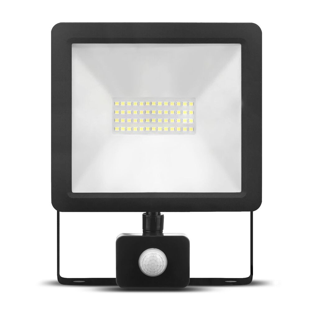 proiector led cu senzor 50w 4500lm ip65 4000k negru modee