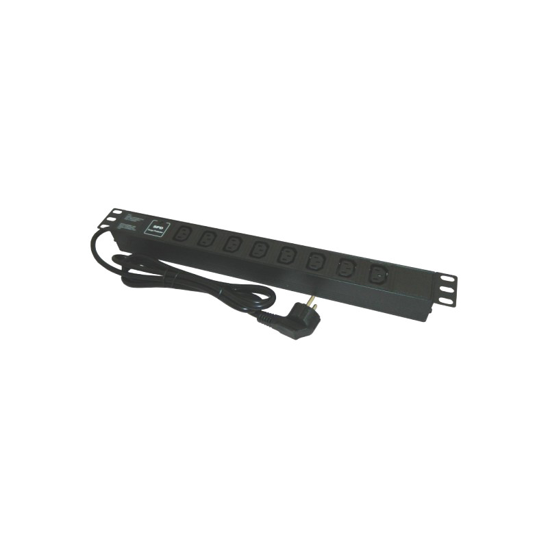 pdu rack 19 inch 8 prize c13 16a 2m emtex