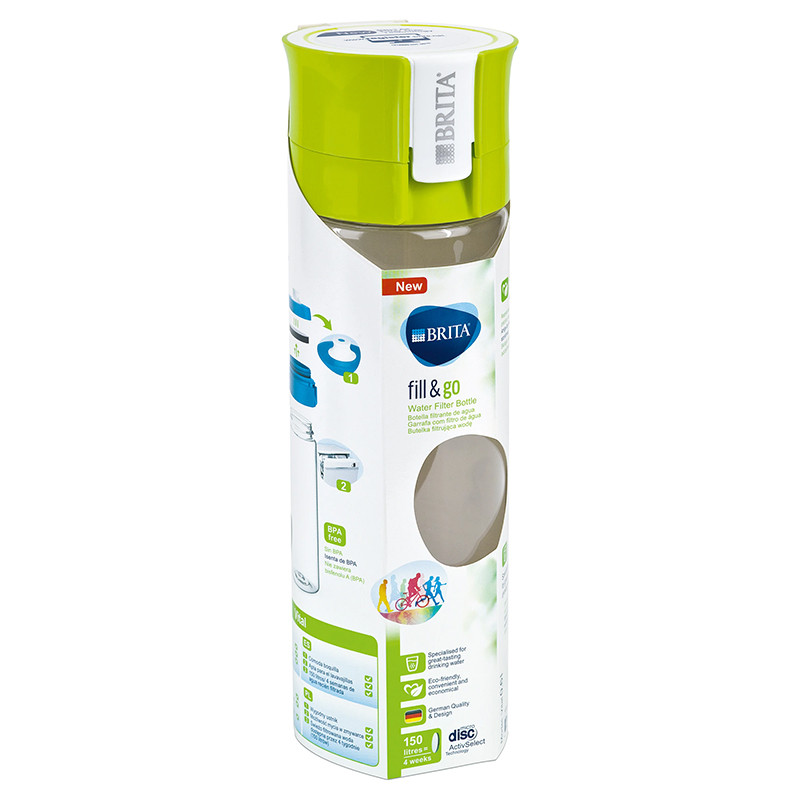 sticla cu filtru fill&go vital 0.6 l lime brita - 3 | YEO