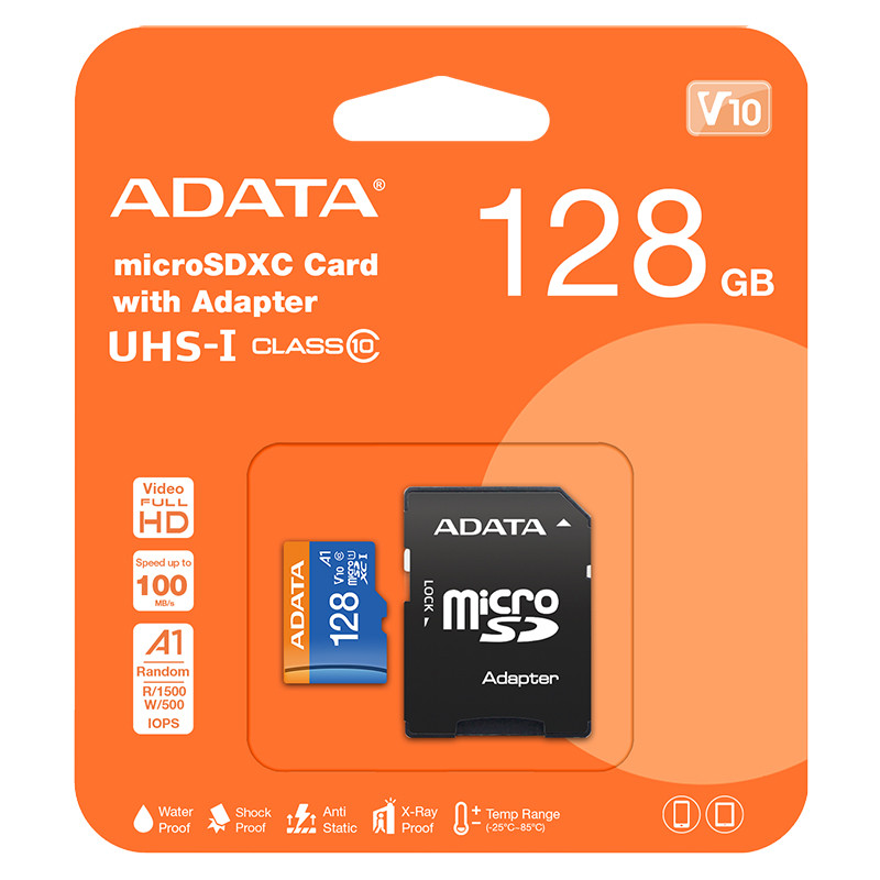 micro sd card 128gb class 10 adata - 1 | YEO