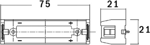 Suport Term: pt.PCB Dimensiune: MR18650 Nr.bat: 1 - 1 | YEO