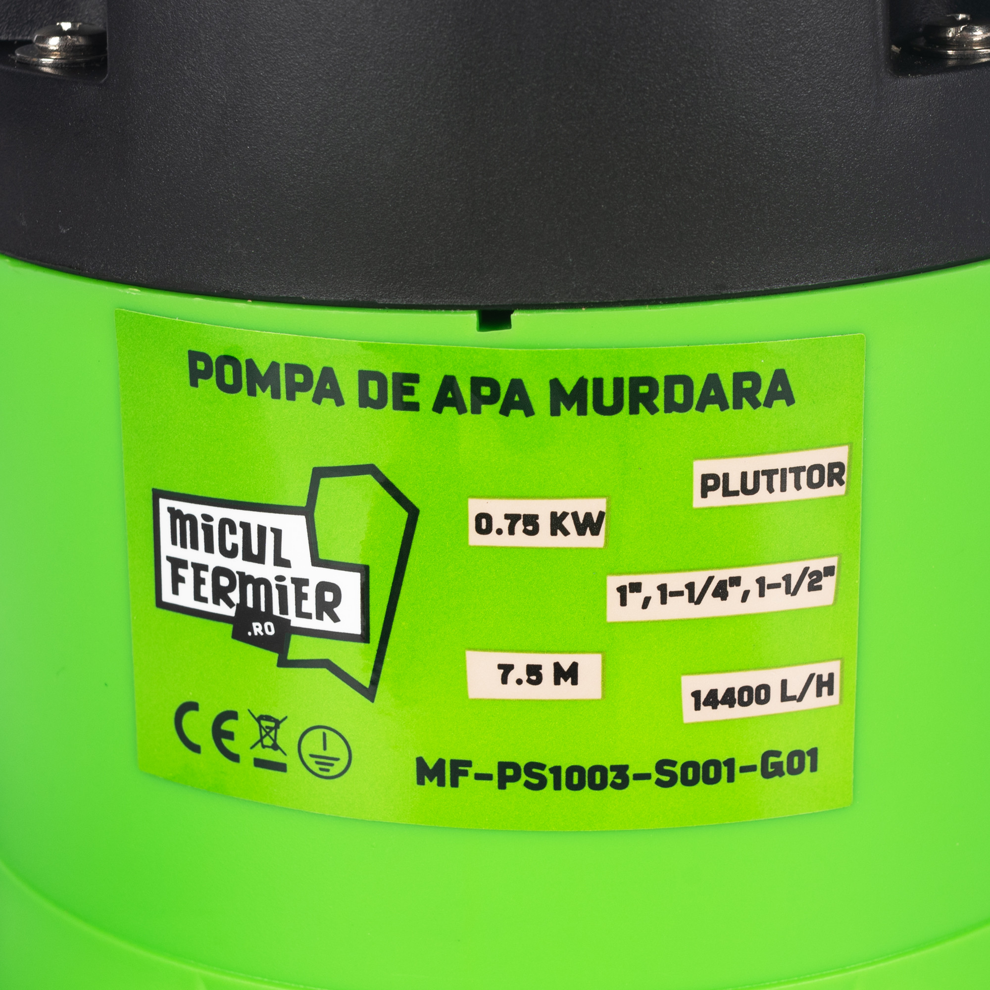 pompa apa murdara cu plutitor, 750w, 14400l/h, 7.5m - 3 | YEO