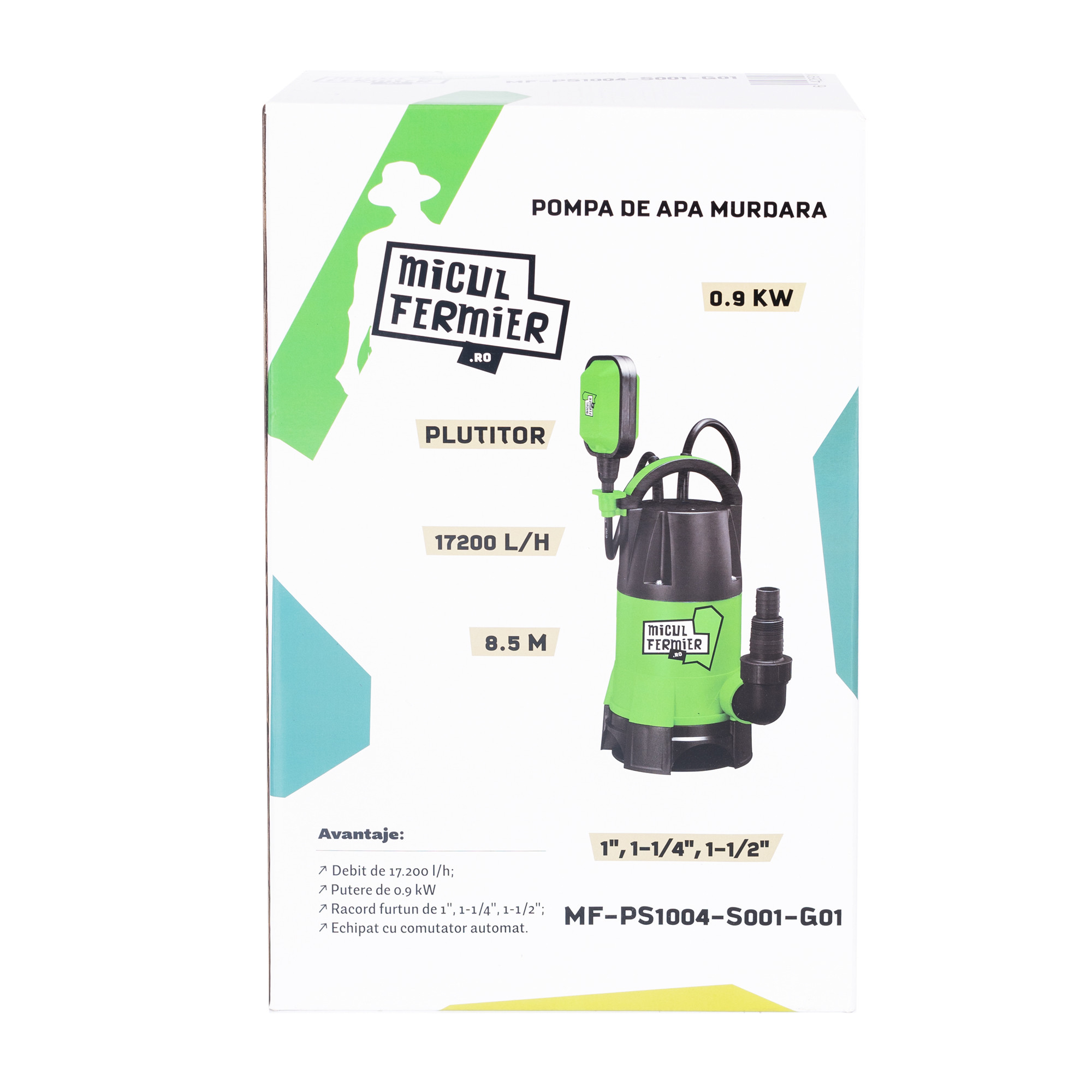 pompa apa murdara cu plutitor, 900w, 17200l/h, 8.5m - 1 | YEO