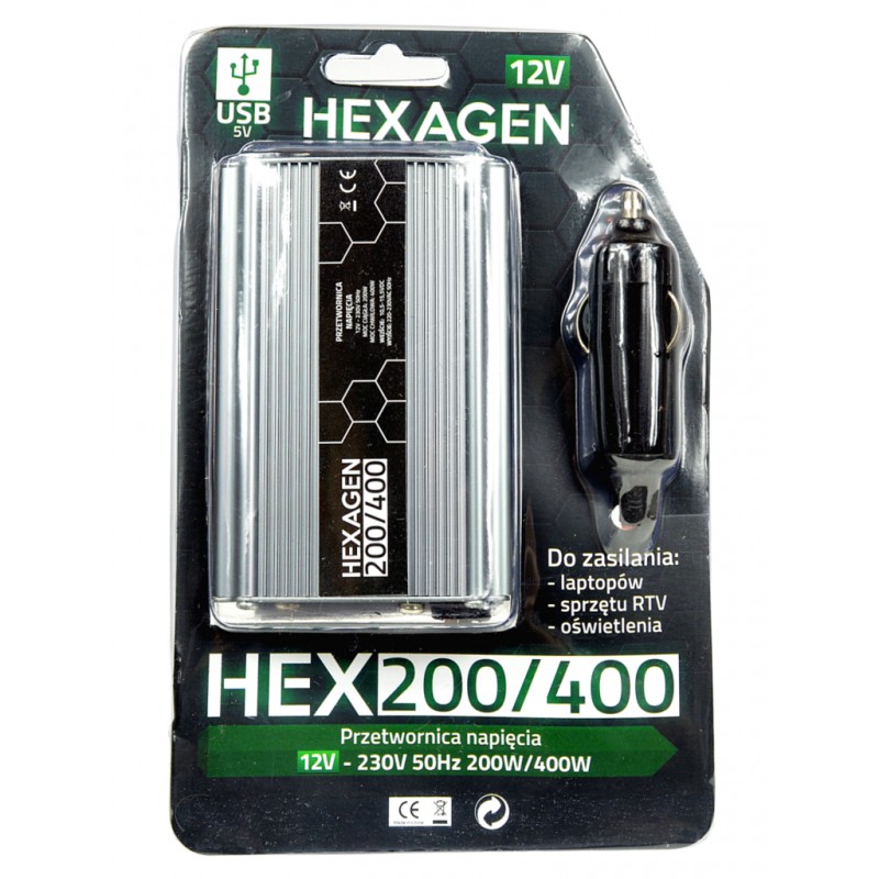 Invertor auto HEX 200/ 400 Convertor 12 V 220v - 4 | YEO