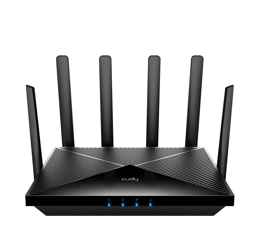 router wireless ax3000 dual band wi-fi 6 5g dual sim 6 antene externe gigabit p5 cudy