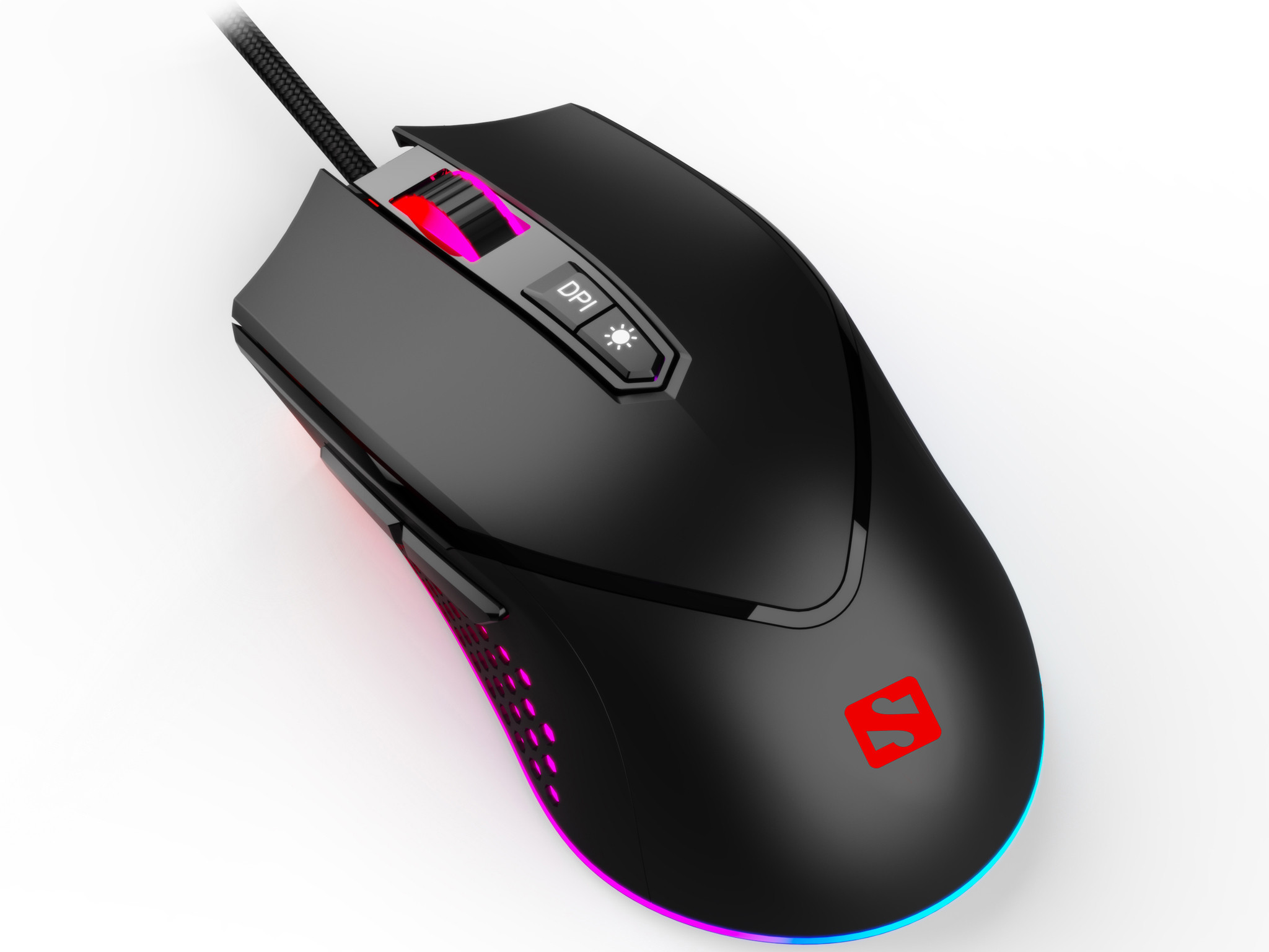 mouse gaming sandberg 640-20 azazinator 6400dpi usb rgb