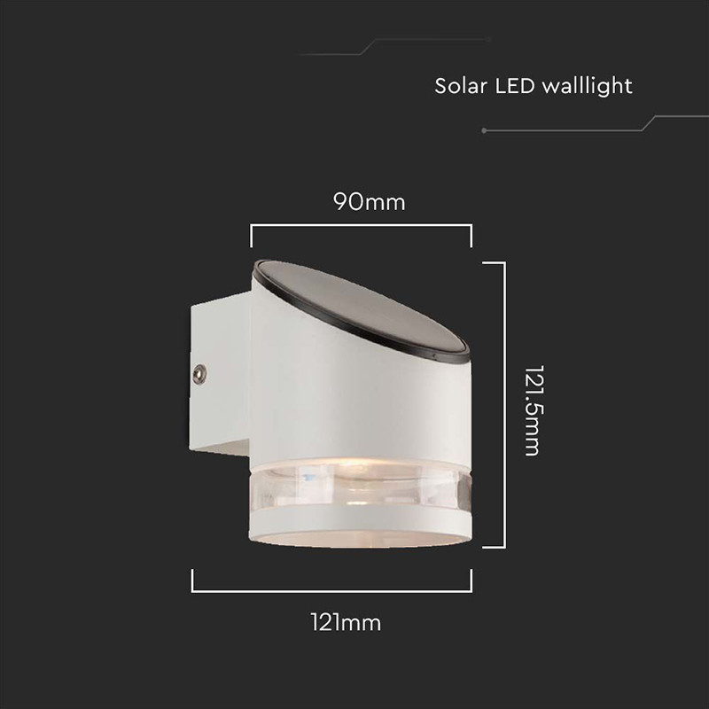 lampa led cu incarcare solara 1w ip54 3000k - alb - 3 | YEO