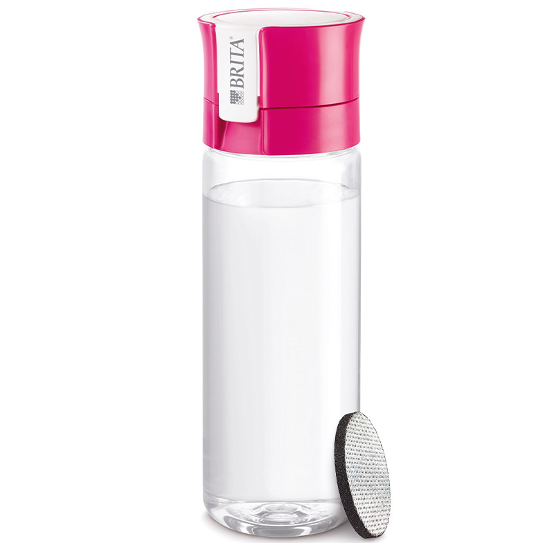 sticla cu filtru fill&go vital 0.6 l pink brita - 1 | YEO