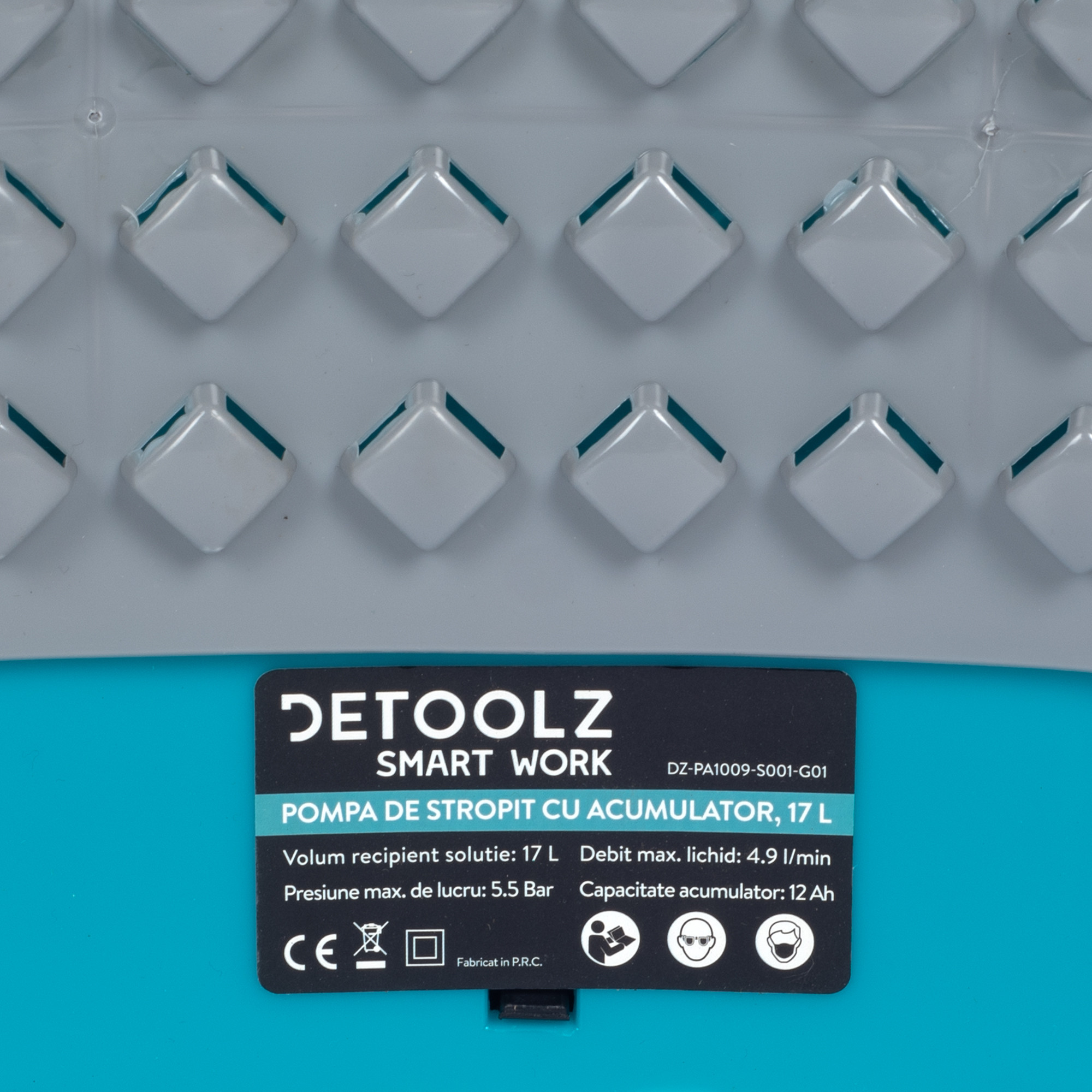 pompa de stropit cu acumulator, detoolz 17l - 5 | YEO