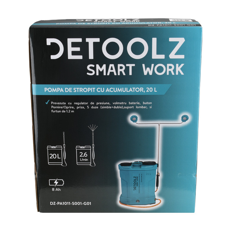 pompa de stropit cu acumulator, detoolz 20l - 4 | YEO