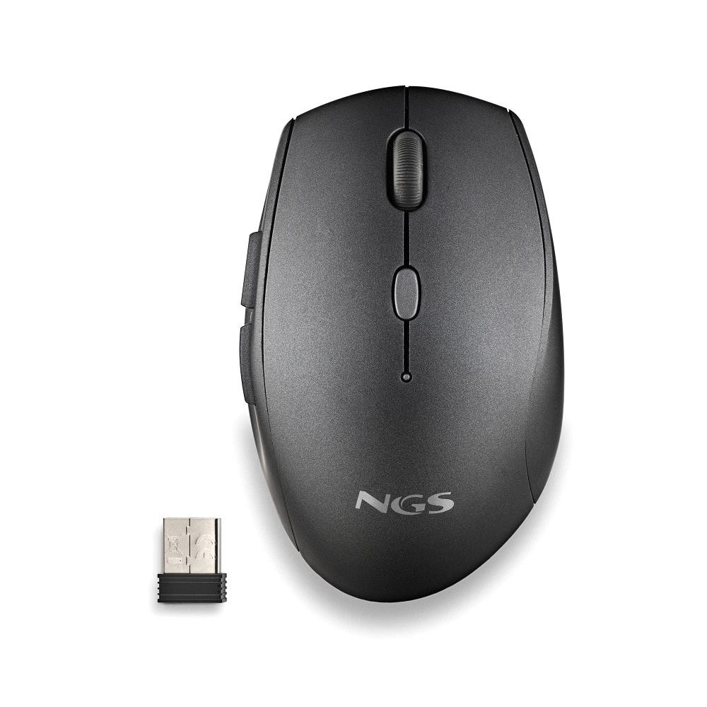 mouse wireless ngs bee 1600dpi silent click negru