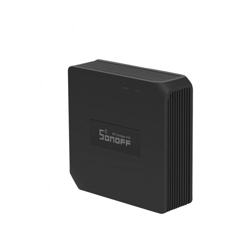 convertor smart sonoff rf bridge 433, rf - wifi, 433mhz, negru