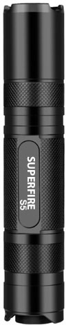 lanterna led superfire s5, 220lm, 300m, incarcare usb, negru