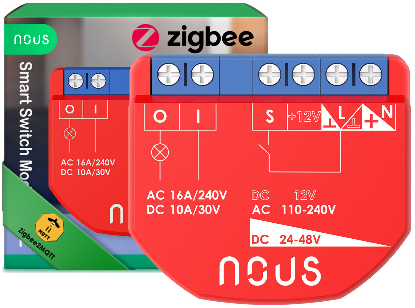 releu inteligent nous b2z, 16a, zigbee, 1 canal pm, monitorizare energie