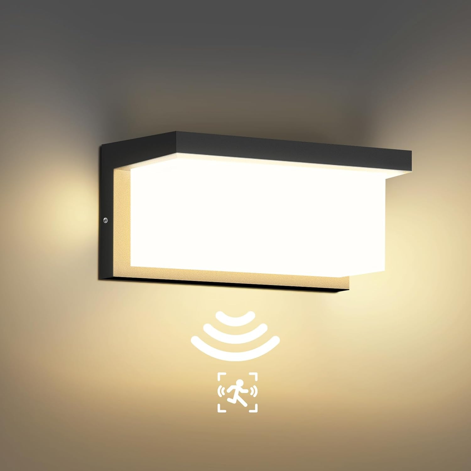 lampa solara led cu senzor de miscare rovo cd917, 3 ,moduri, lumina alba, ip65