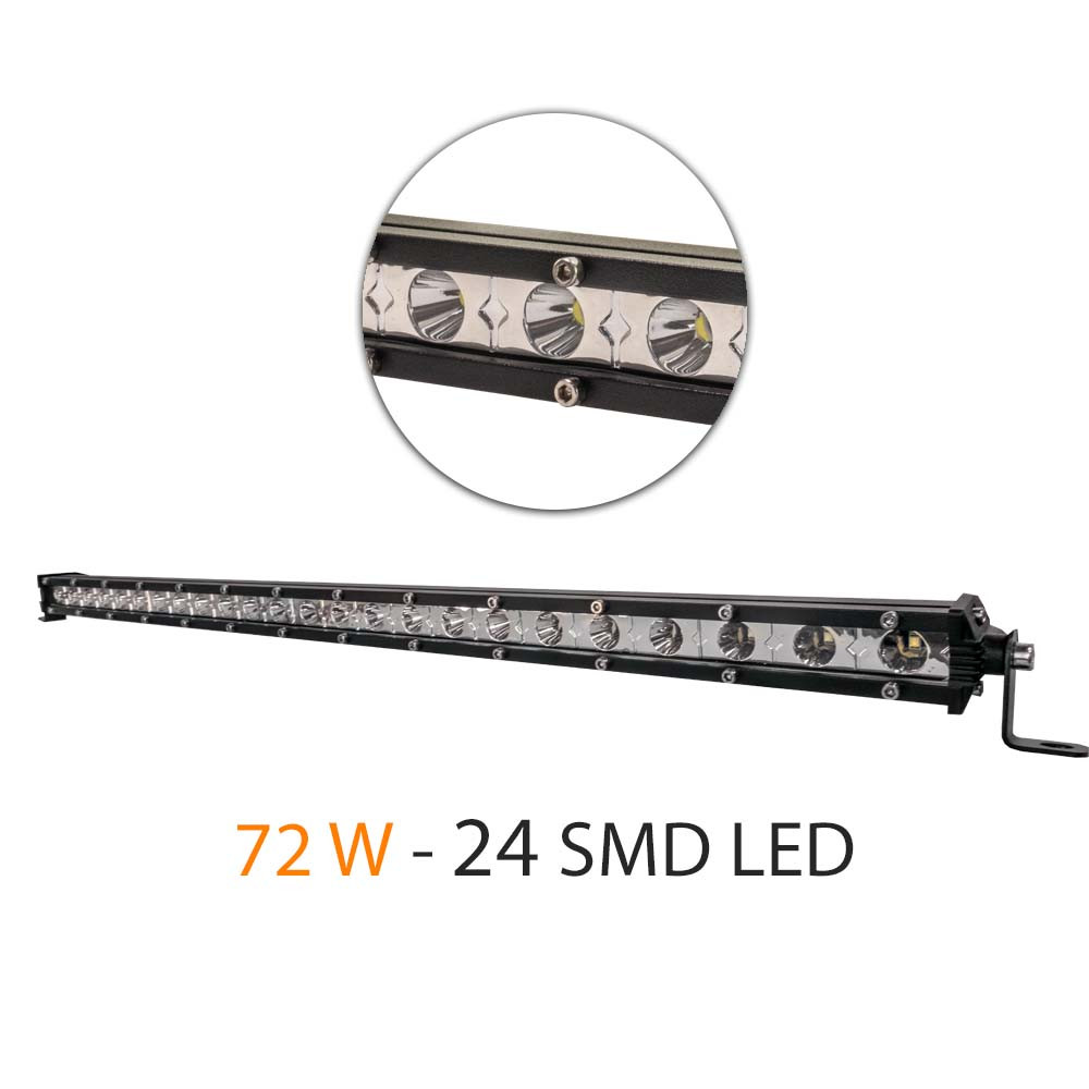 bara led auto off road - 72w - 24 smd led carguard