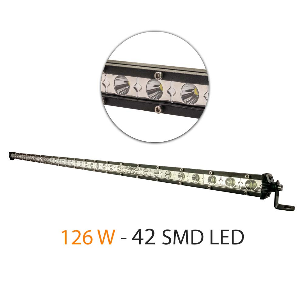 bara led auto off road - 126w - 42 smd led carguard