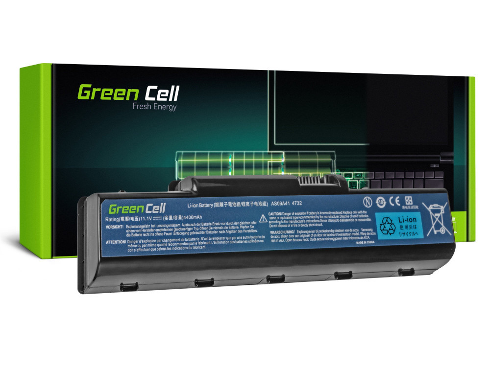 baterie laptop acer aspire 5532 5732z 5734z emachines e525 e625 e725 4400mah ac21 green cell