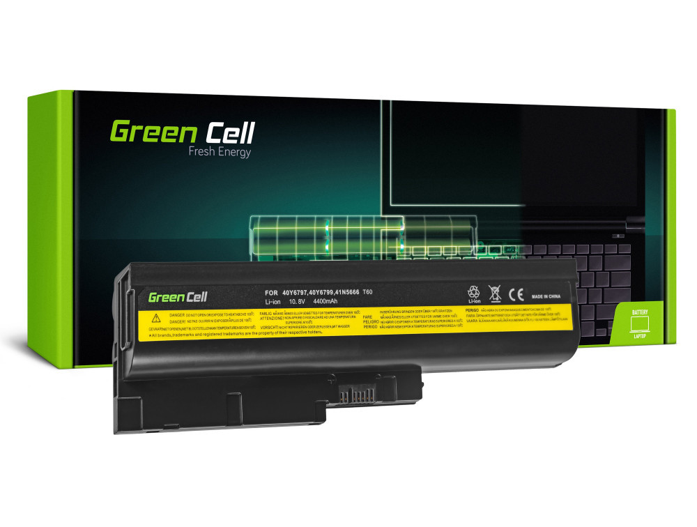 baterie laptop lenovo thinkpad t60 t60p t61 r60 r60e r60i r61 r61i t61p r500 4400mah le01 green cell