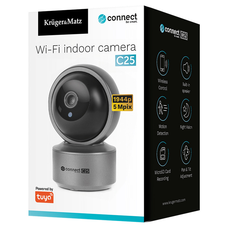 camera ip interior 2k connect c25 tuya kruger&matz