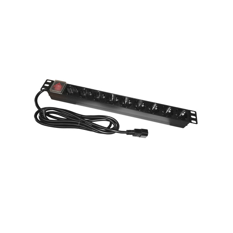 pdu rack 19 inch 9 prize switch 16a 3m emtex