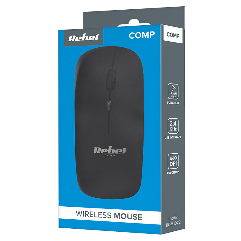 mouse wireless 1600 dpi wm210 rebel - 5 | YEO