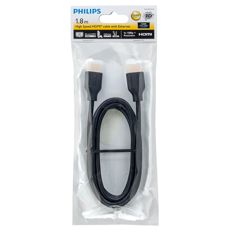 cablu hdmi cu ethernet v 1.4 1.8m philips