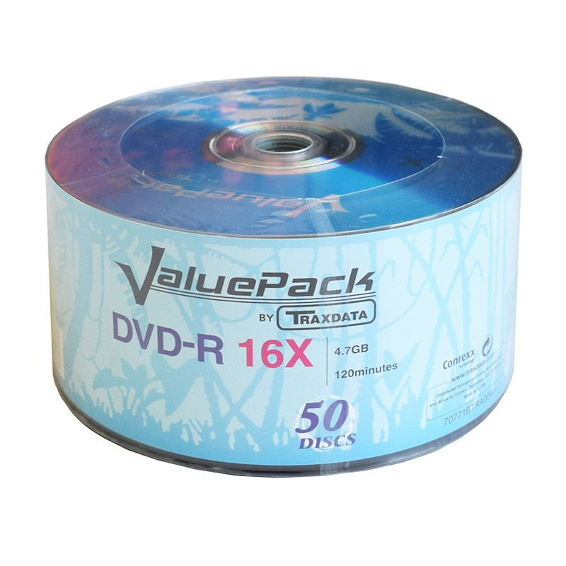 dvd-r 4.7gb 16x set 50 buc traxdata