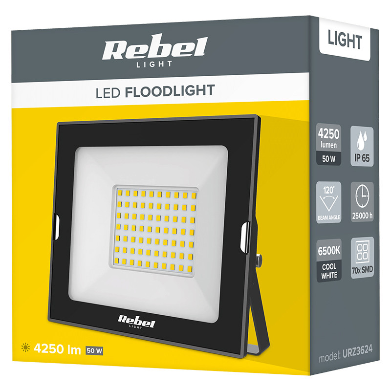 reflector led 50w 6500k 230v rebel - 3 | YEO