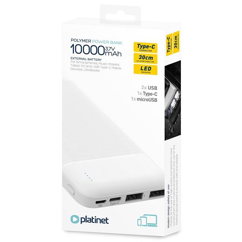 powerbank 10000mah platinet - 3 | YEO