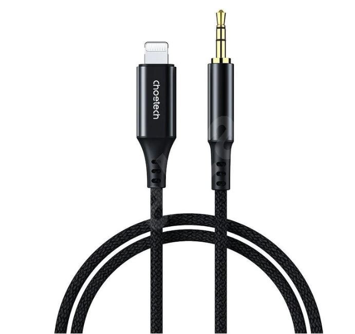 cablu lightning - audio 3.5mm 1m negru aux007 choetech