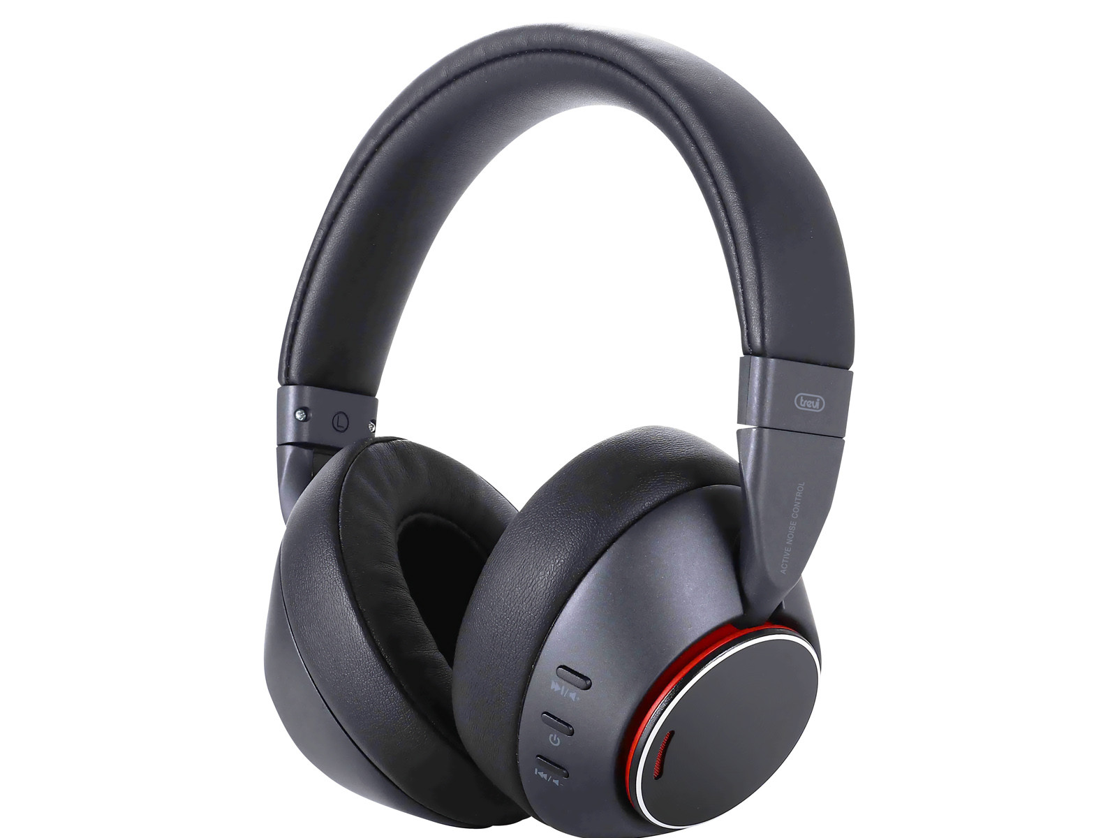 casti bluetooth trevi dj 12e90 noise canceling anc aux redare pana la 25 ore negru