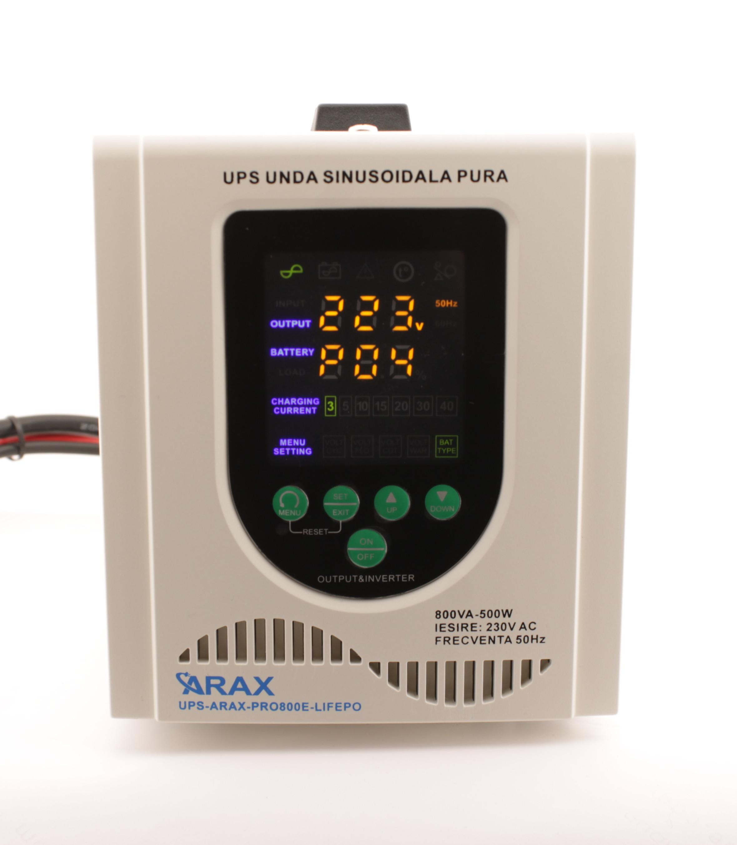 Pachet UPS ARAX 800VA 500W, compatibil LiFePO4 + Acumulator LiFePO4 TAICO 12V 100Ah 70234-defaultCombination - 1 | YEO