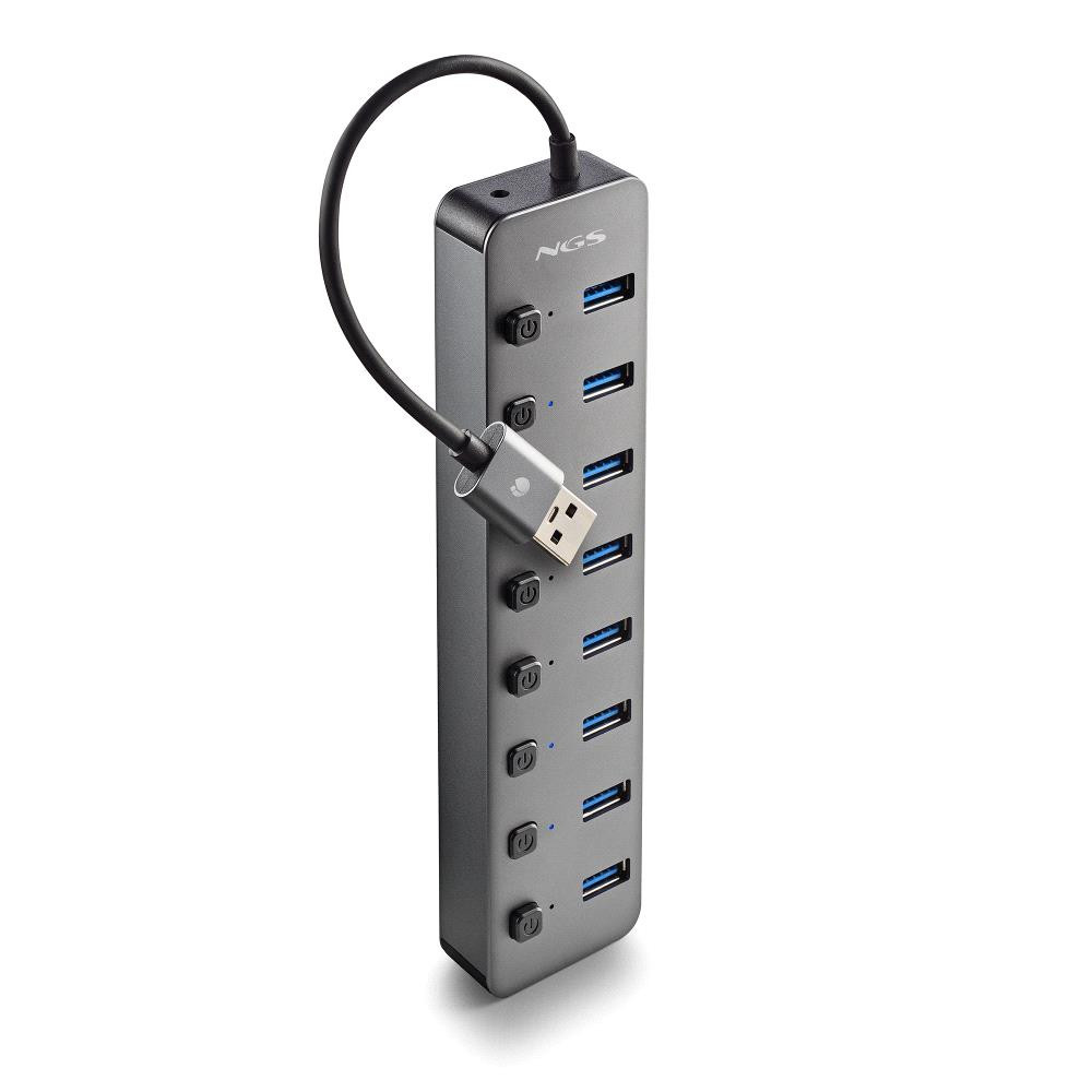 hub usb 3.0 cu 8 porturi si alimentator ihub8 ngs