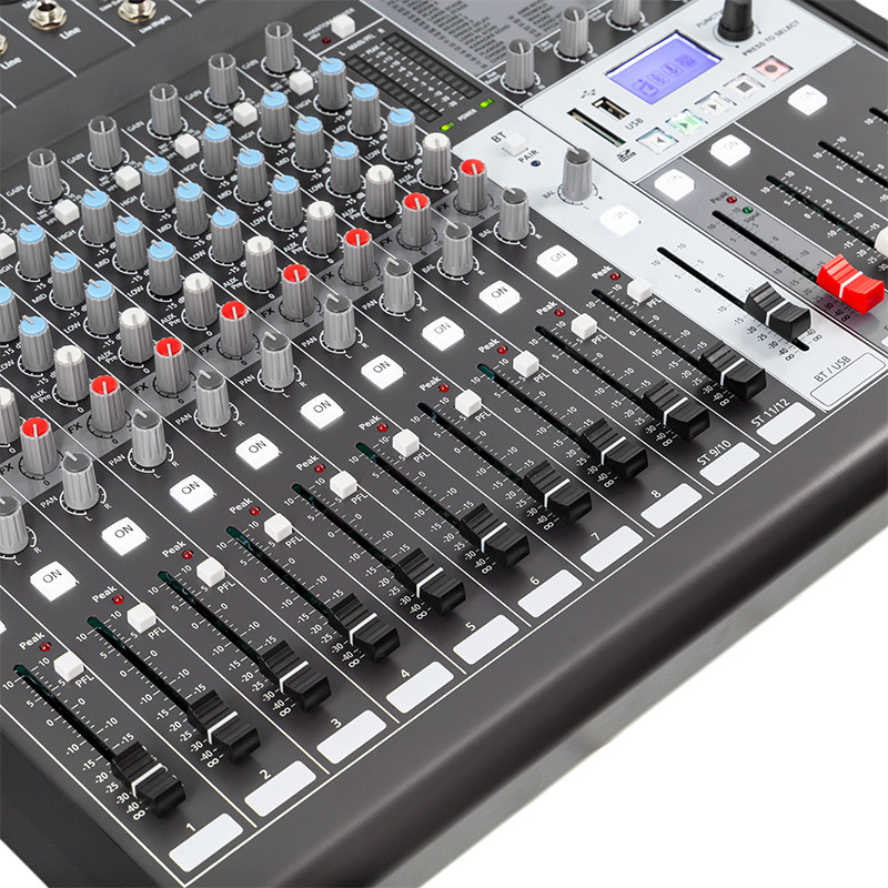 mixer digital 12 canale 48v bt/usb/sd