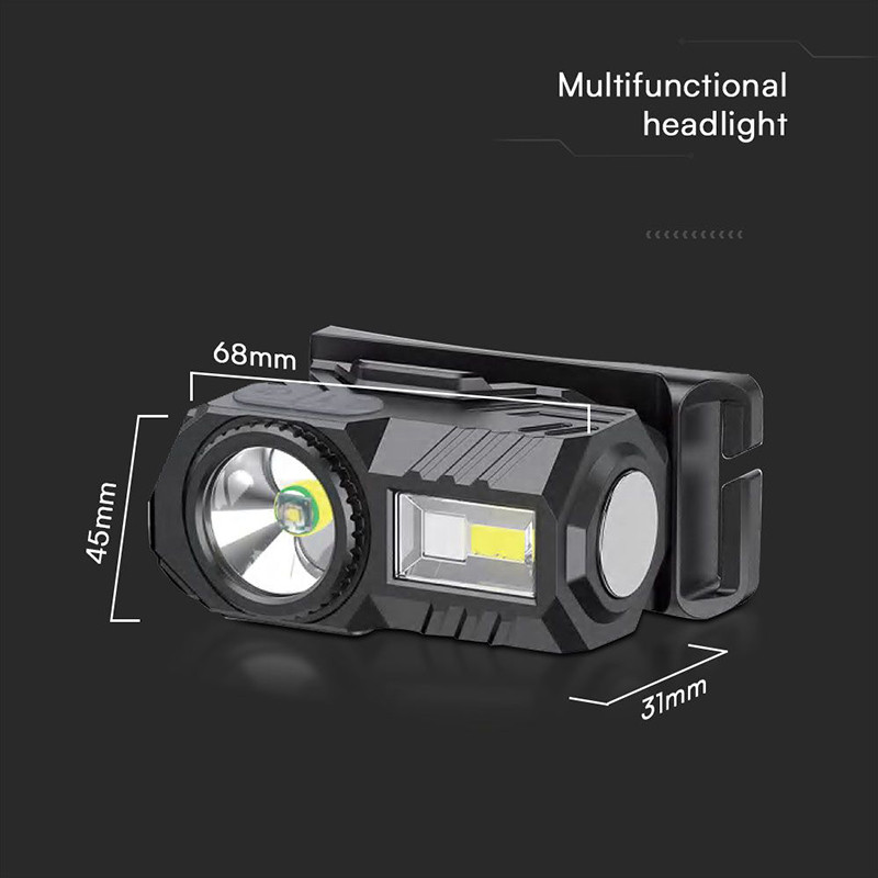 frontala led 3w + led rgb ip43 cu incarcare tip c - 4 | YEO