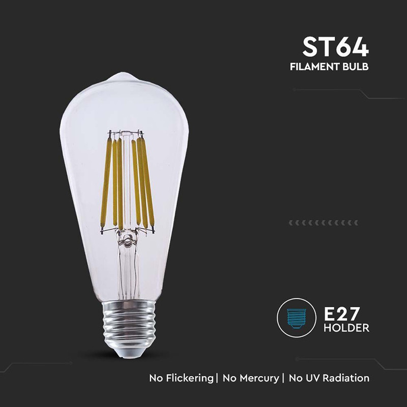 bec led st64 e27 4w cu filament 3000k model edison - 4 | YEO