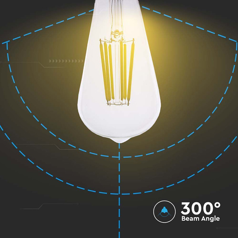 bec led st64 e27 4w cu filament 3000k model edison - 5 | YEO