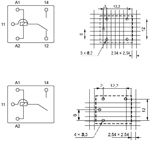 Releu: electromagnetic SPDT Ubobină: 5VDC 10A/250VAC 10A/30VDC - 2 | YEO