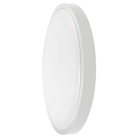 plafoniera led 24w ip44 6500k alb rece - alb