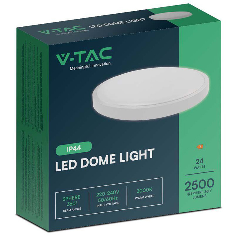 plafoniera led 24w ip44 6500k alb rece - alb - 2 | YEO