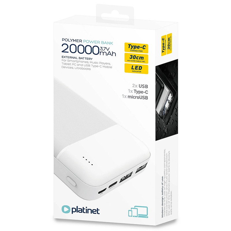 powerbank 20000mah platinet