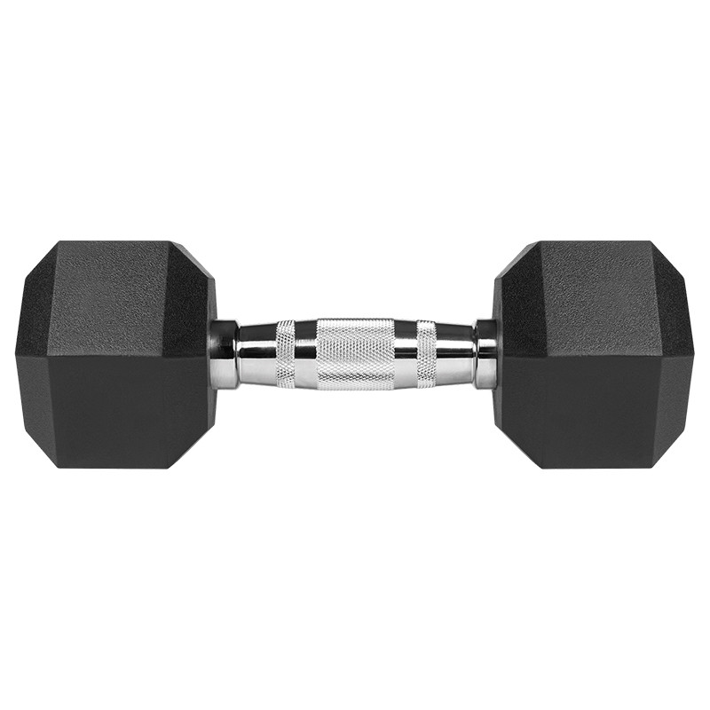 gantere dumbbell hex fonta cauciucata 2x7kg rebel activ - 4 | YEO