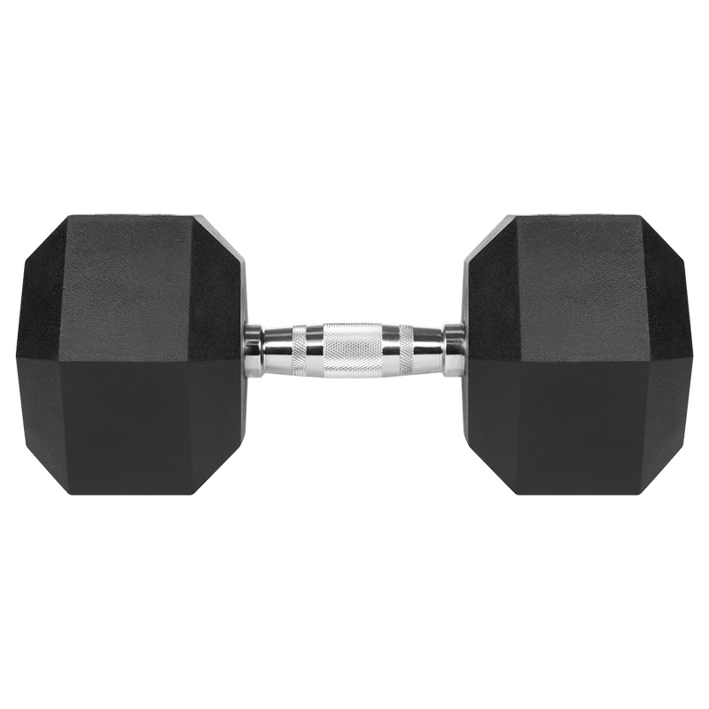 gantere dumbbell hex fonta cauciucata 27.5kg rebel acti - 2 | YEO