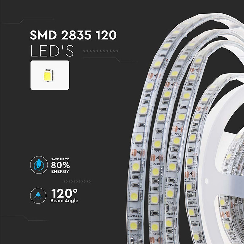 banda led smd2835 120led/m 24v 4000k ip65 10m - 3 | YEO