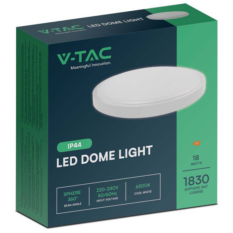 plafoniera led 18w ip44 6500k alb rece - alb - 2 | YEO