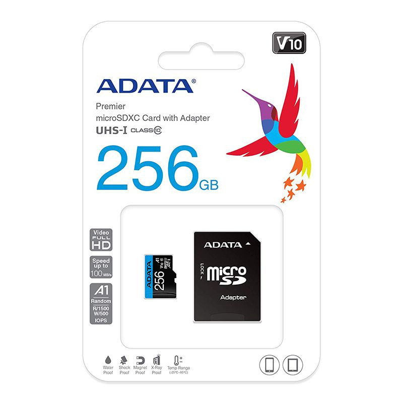 micro sd card 256gb class 10 adata