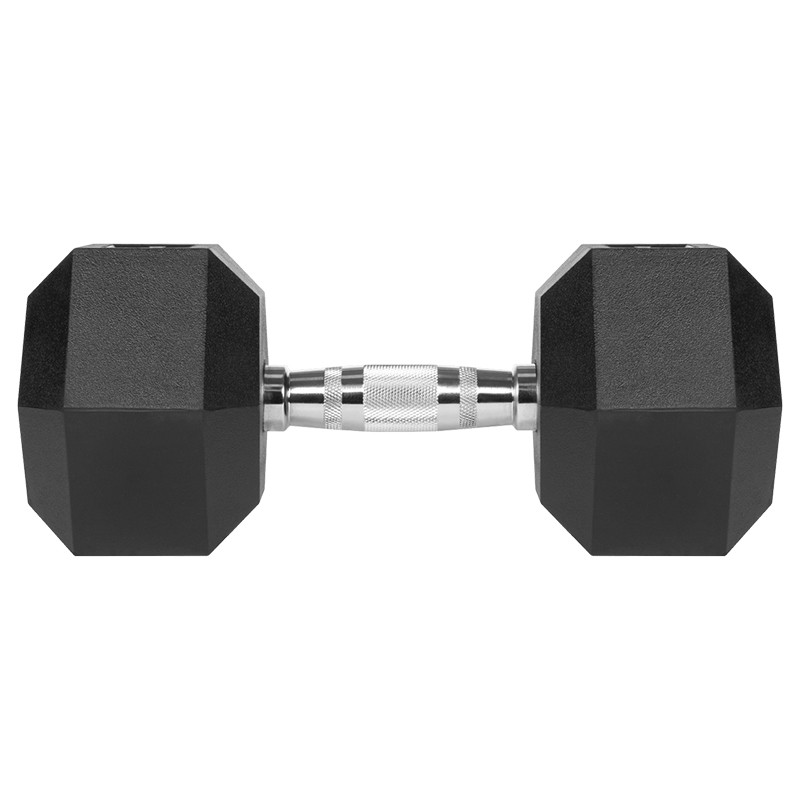 gantere dumbbell hex fonta cauciucata 17.5kg rebel acti - 2 | YEO