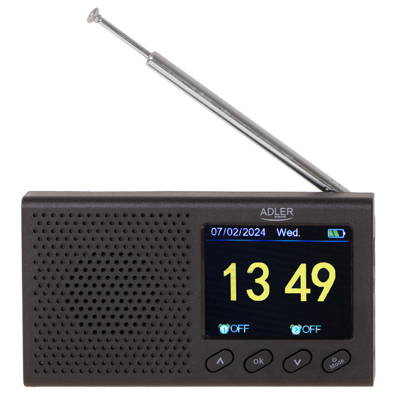 radio portabil cu ceas ad 1198 adler - 6 | YEO